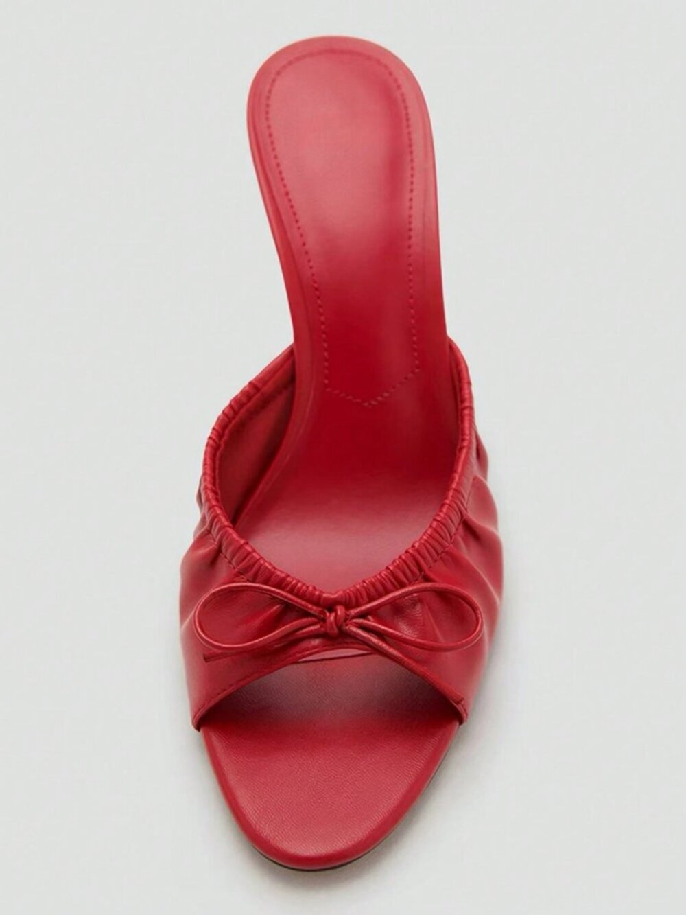 Red Mule Women's Patent Leather Pointed Toe High Heel Sandals - Picture 4 of 4
